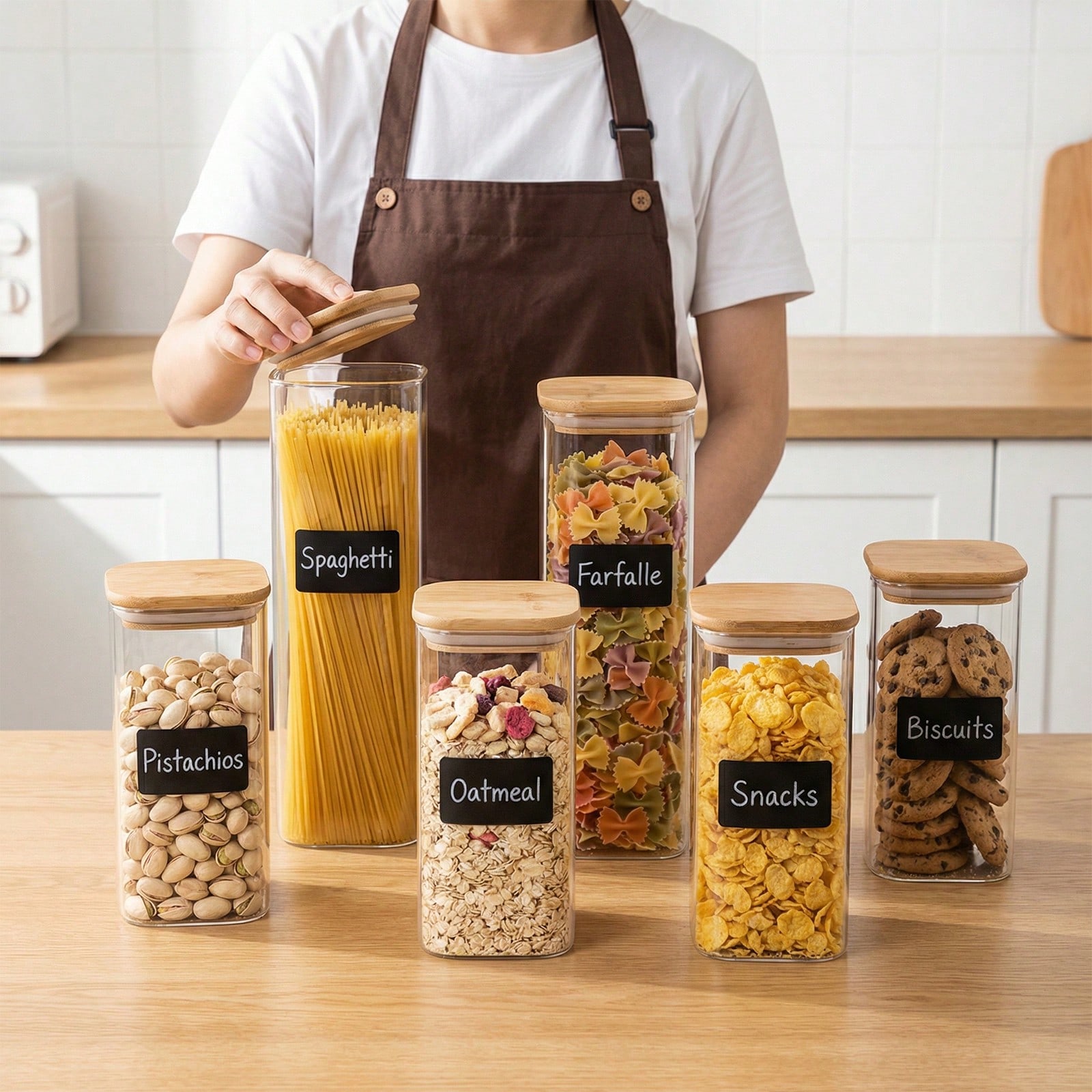 Food Storage With Glass Lids - 6/12pcs Glass Food Storage Containers With