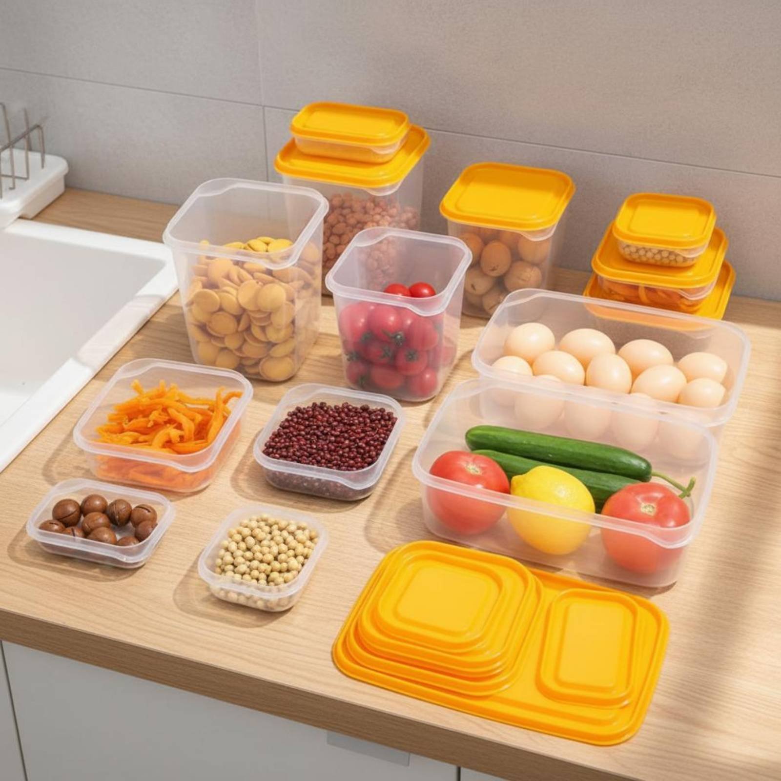 17 Pieces Fridge Storage Box S - Food Storage Boxes With Lids 评论和价格