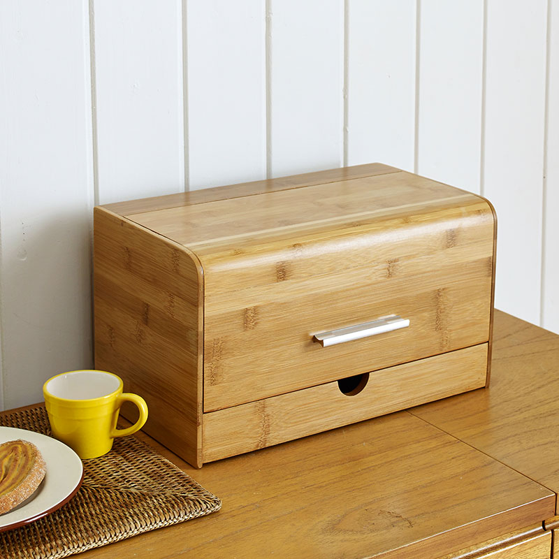 Dustproof bread box Bamboo sna - Bread Box Bamboo 评论和价格