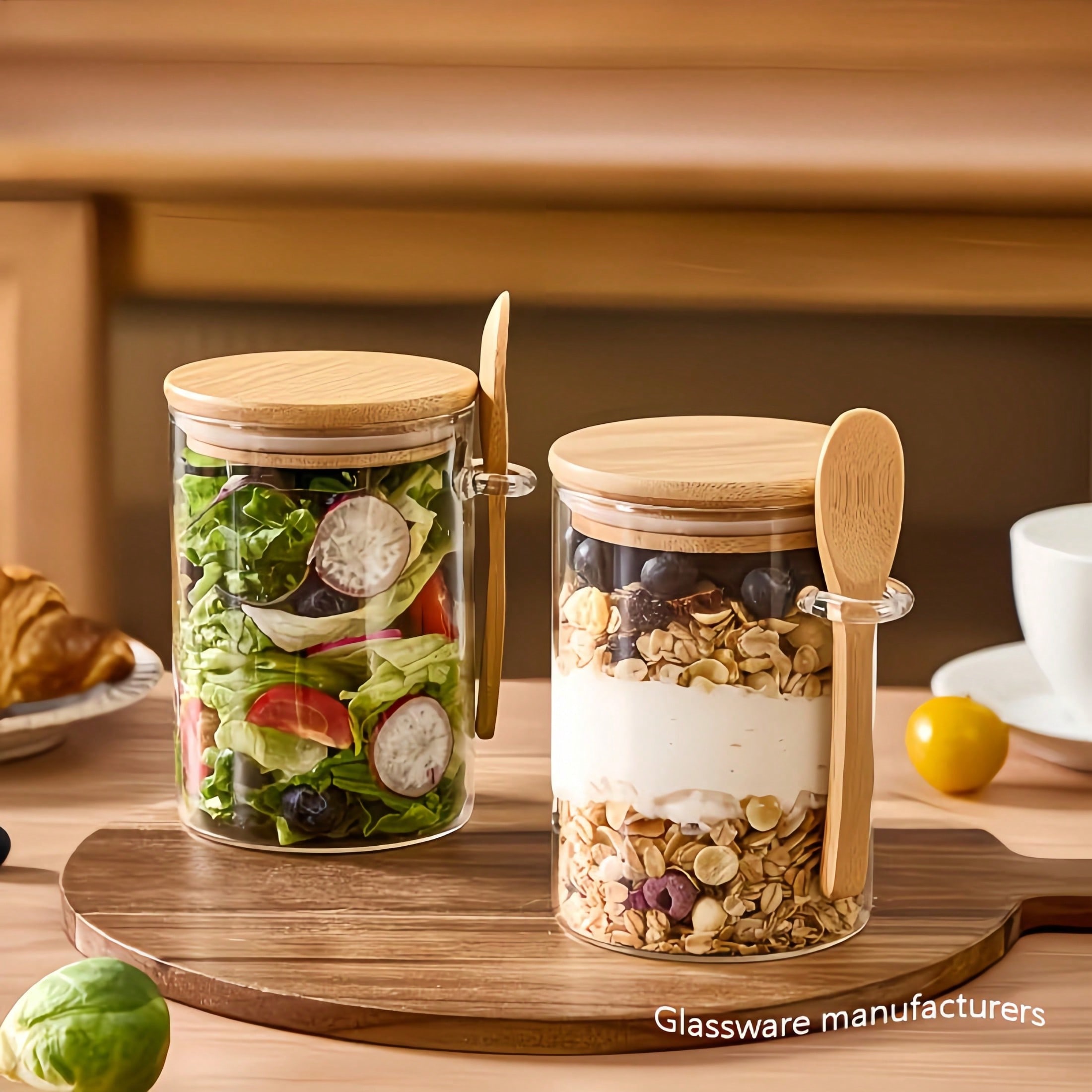 4-Piece Storage Set (Including - Food Storage With Glass Lids 评论和价格