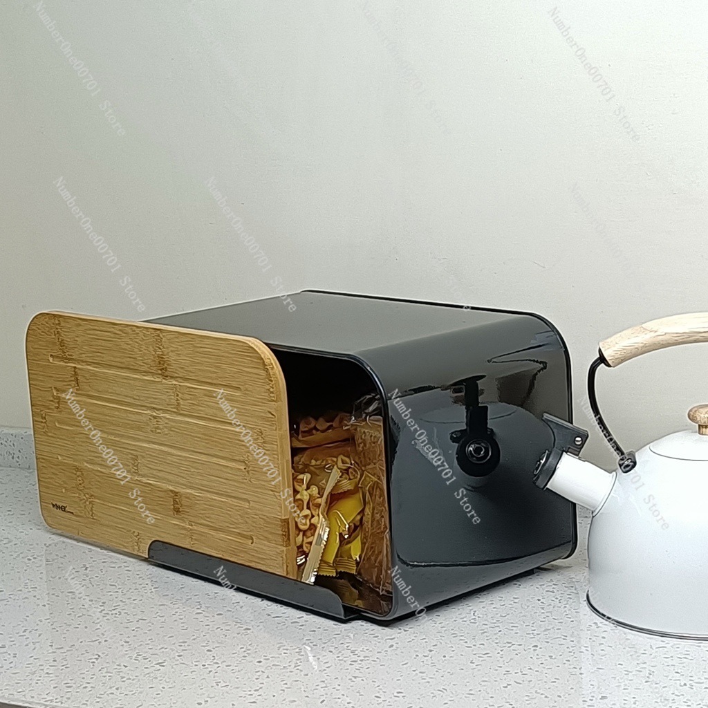 Kitchen Bread Box with Bamboo  - Bread Box Bamboo 评论和价格