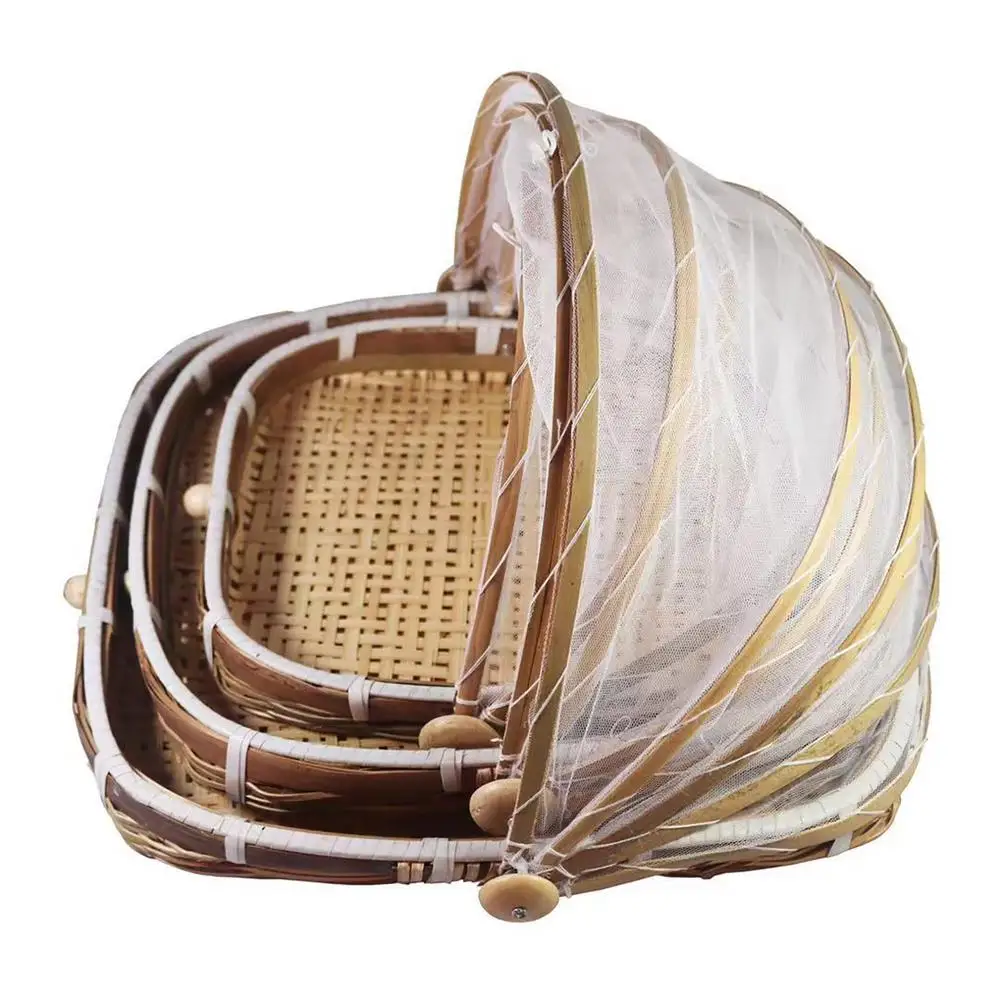 Hand-Woven Bamboo Food Serving - Bread Box Bamboo 评论和价格