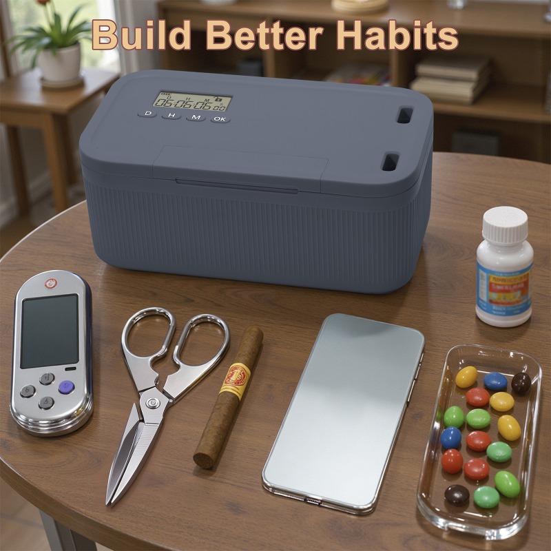 Lock Box with Timer Phone Lock - Food Storage And Safety 评论和价格