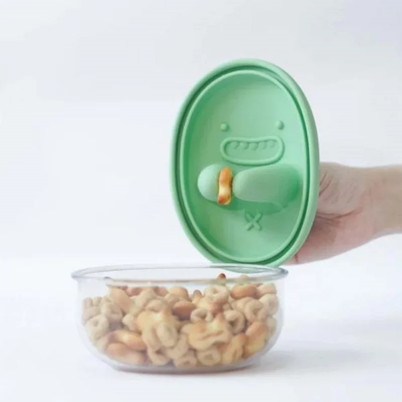 Hands-Free Snack Box, No Crumb - Food Storage Silicone 评论和价格