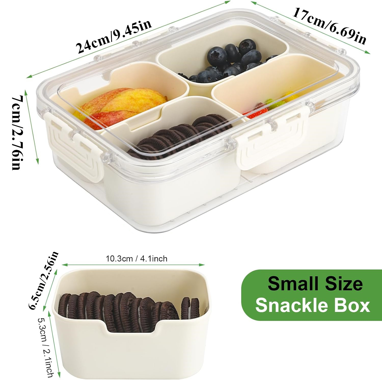 Portable Food Storage Box, Sna - Food Storage Boxes With Lids 评论和价格