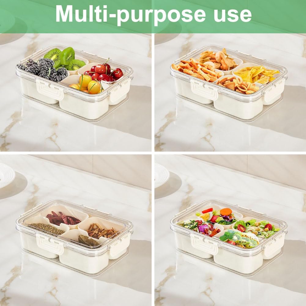 Portable Food Storage Box, Sna - Food Storage Boxes With Lids 评论和价格