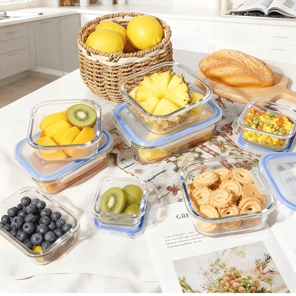 16Sealed Glass Food Storage Co - Food Storage With Glass Lids 评论和价格