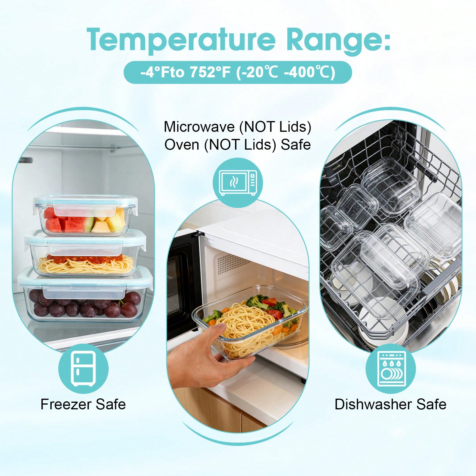 16Sealed Glass Food Storage Co - Food Storage With Glass Lids 评论和价格