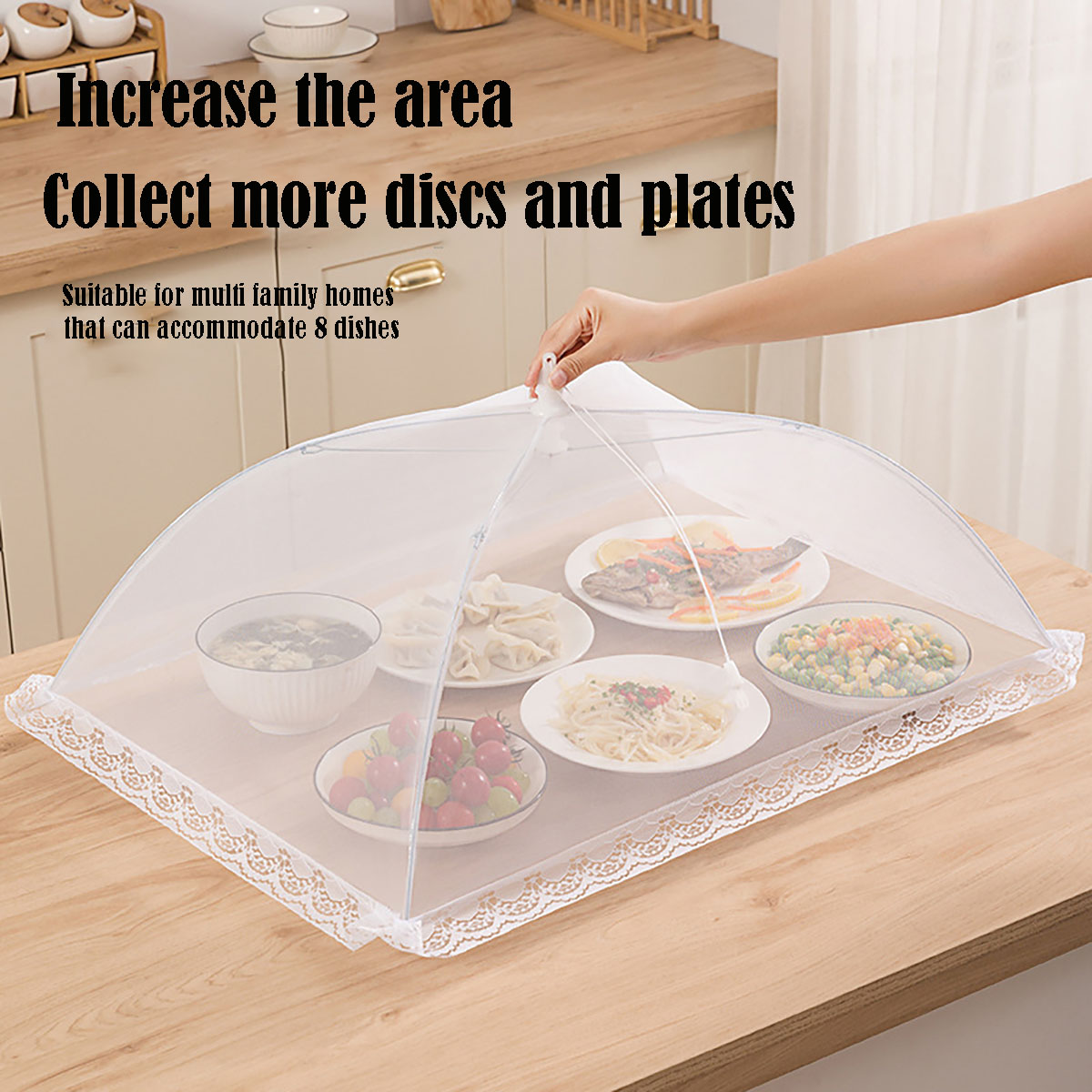 Food Cover Mesh Folding Washab - Food Storage Long Term 评论和价格