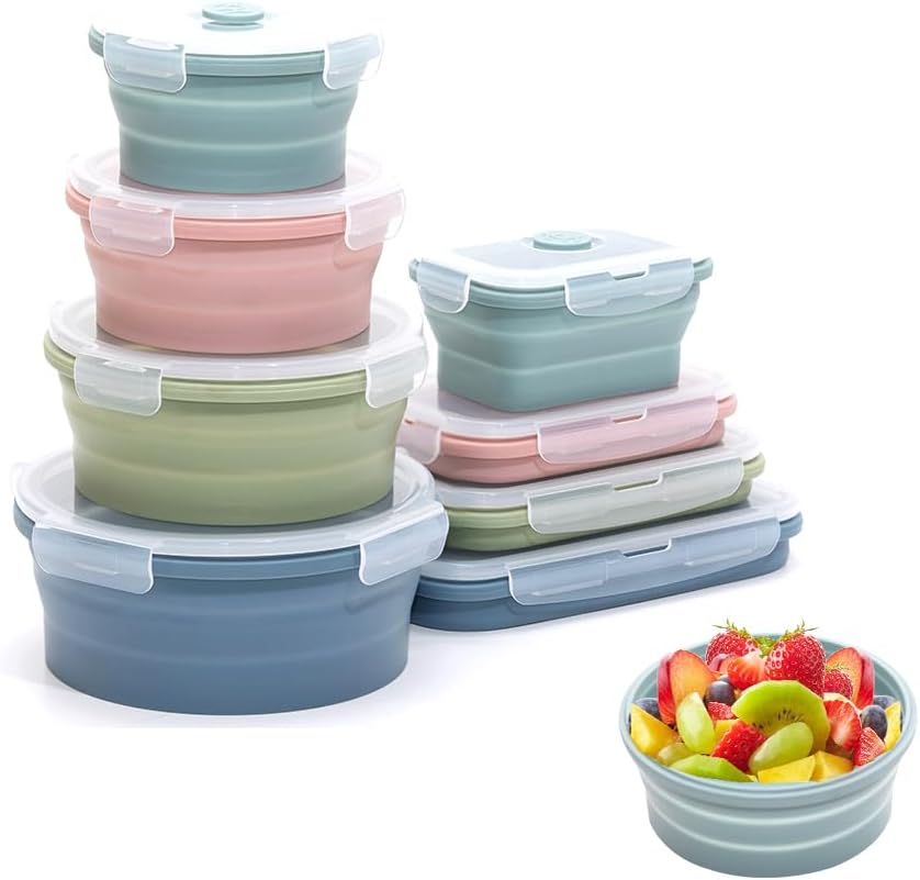 Collapsible Silicone Food Stor - Food Storage Silicone 评论和价格