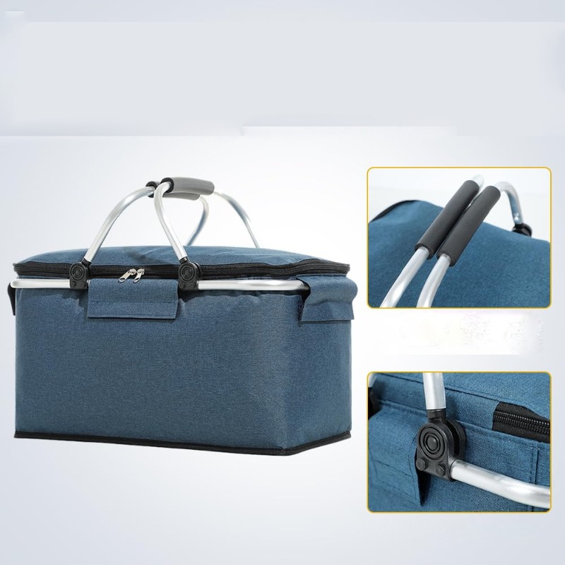 Flat Foldable Oxford Picnic Ba - Food Storage Aluminum 评论和价格