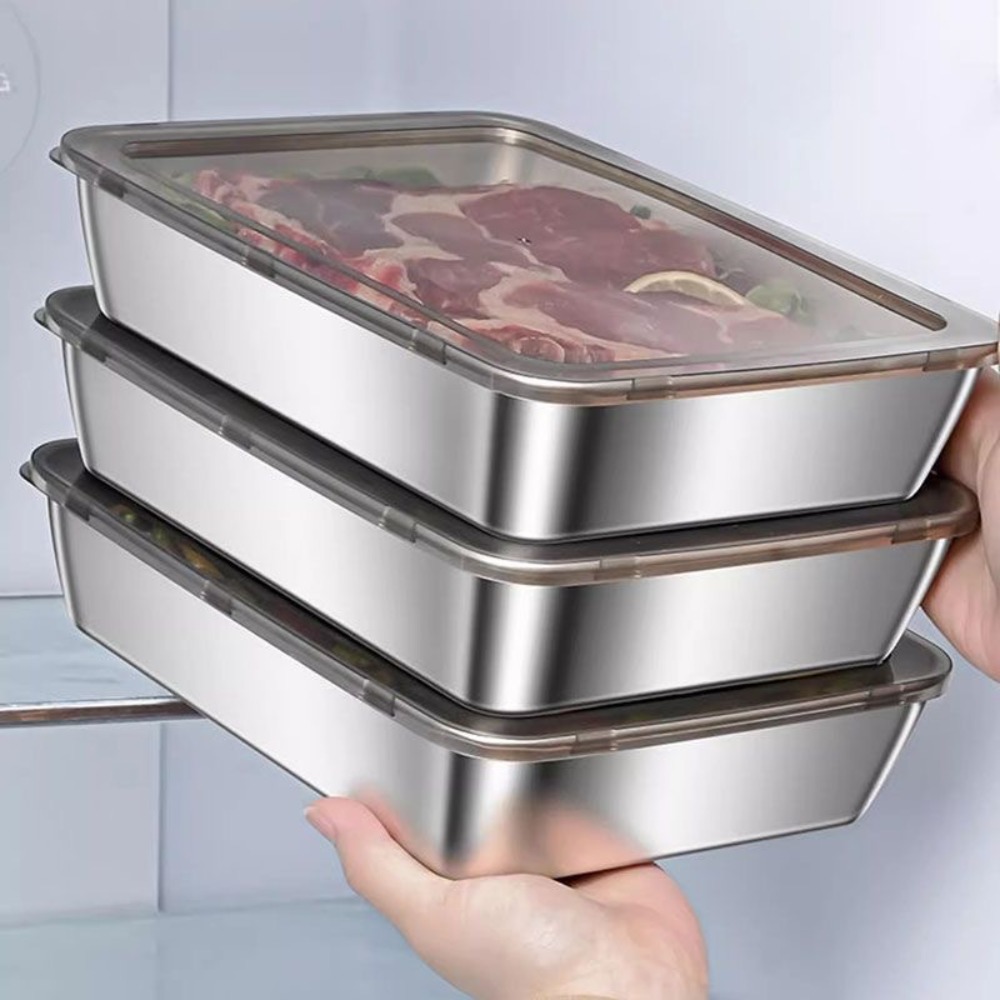 Food Grade Stainless Steel Ser - Food Storage Boxes With Lids 评论和价格