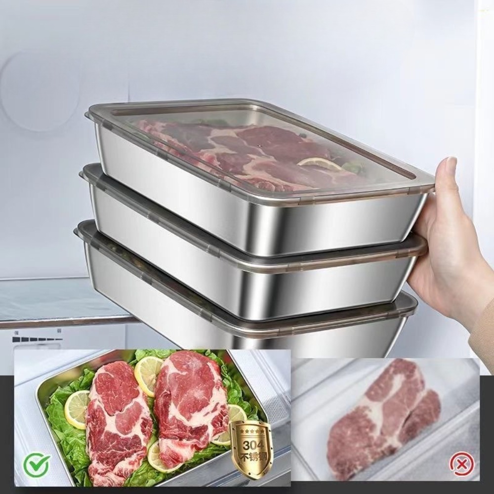 Food Grade Stainless Steel Ser - Food Storage Boxes With Lids 评论和价格