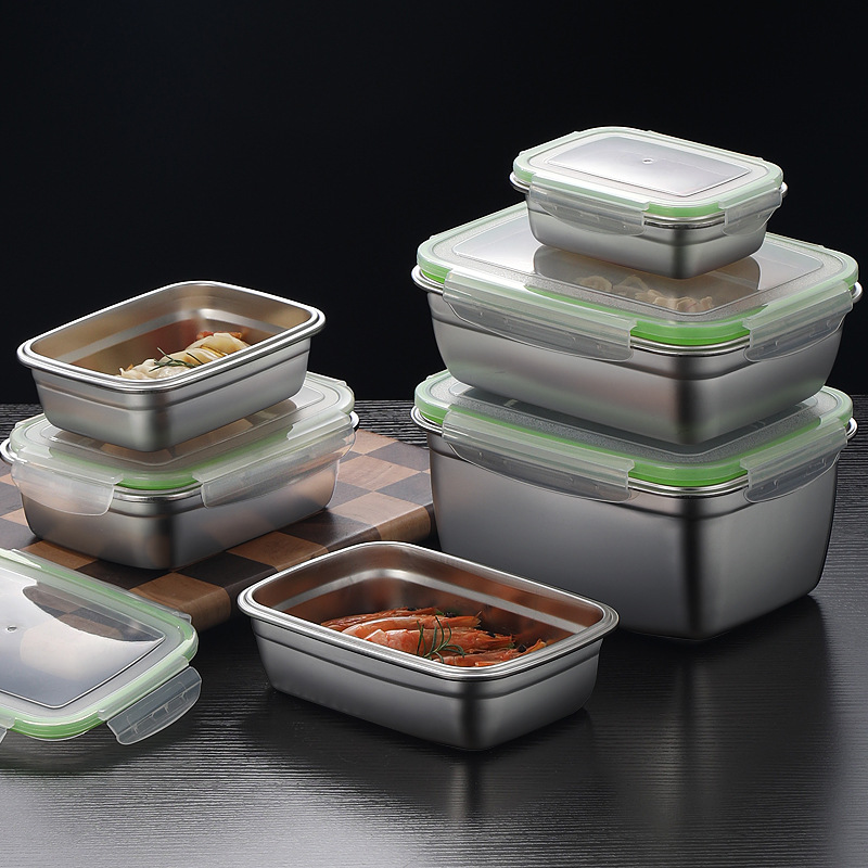 304 Stainless Steel Lunch Box  - Food Storage Silicone 评论和价格