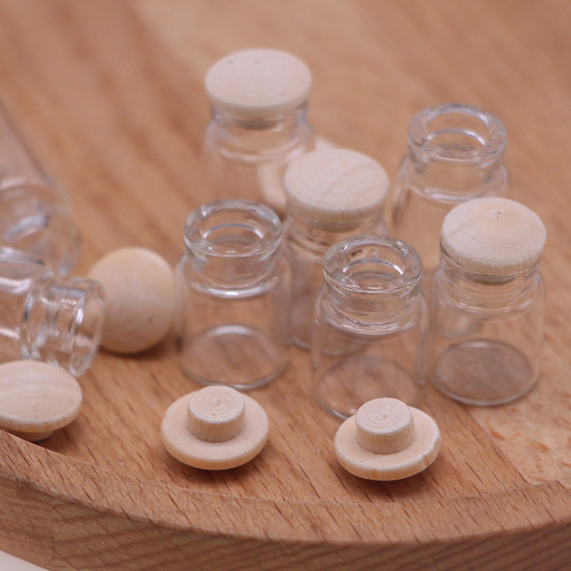4Pcs 1:12 Dollhouse Miniature  - Food Storage With Glass Lids 评论和价格