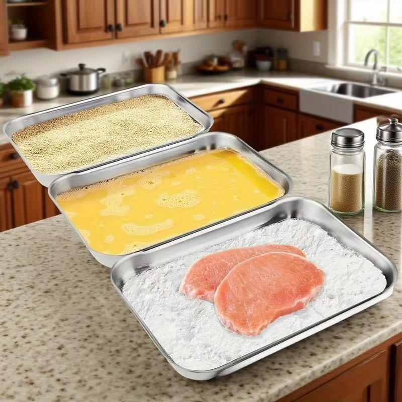 3-Piece Stainless Steel Food S - Food Storage Boxes With Lids 评论和价格