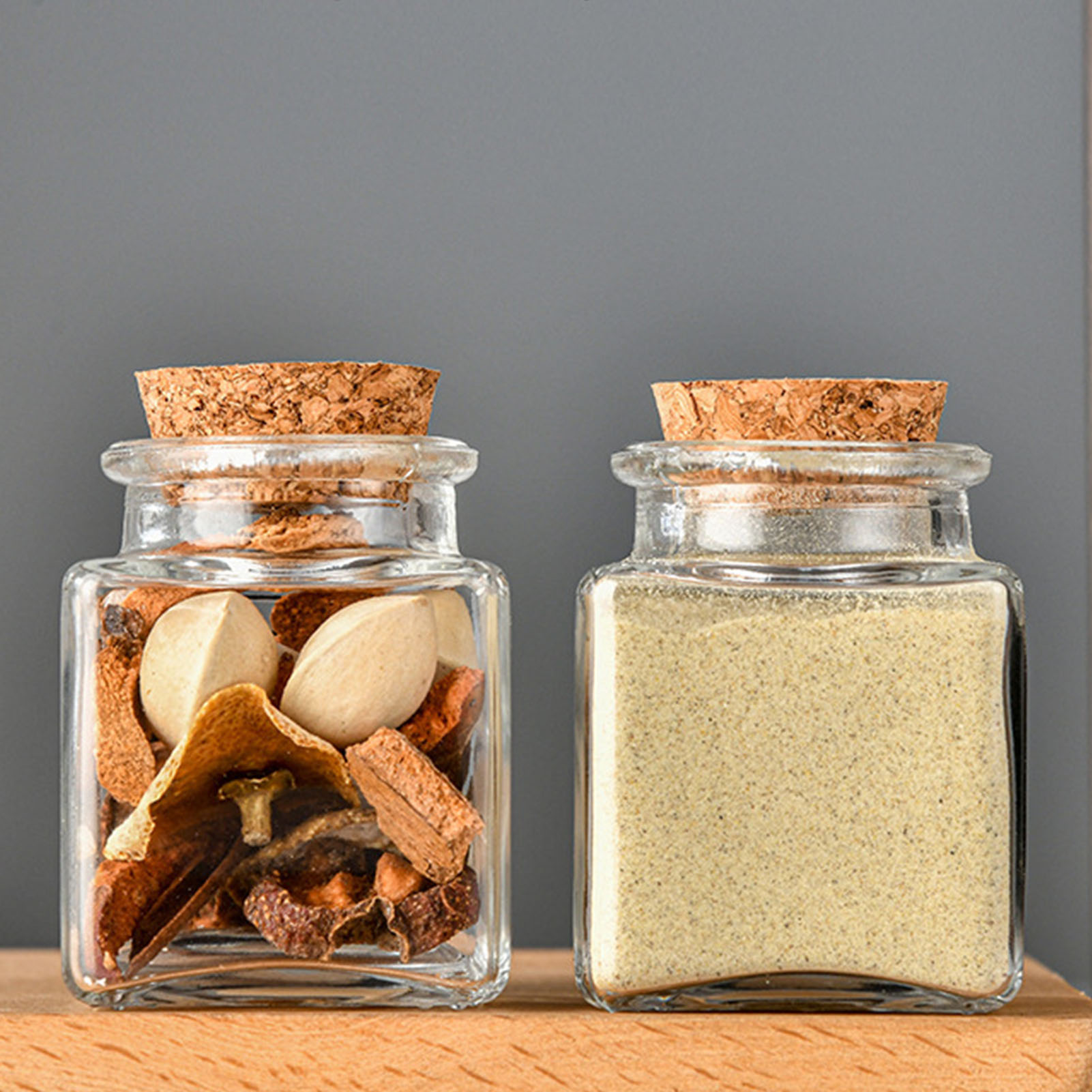 1/5/10Pcs Glass Storage Jars K - Food Storage With Glass Lids 评论和价格