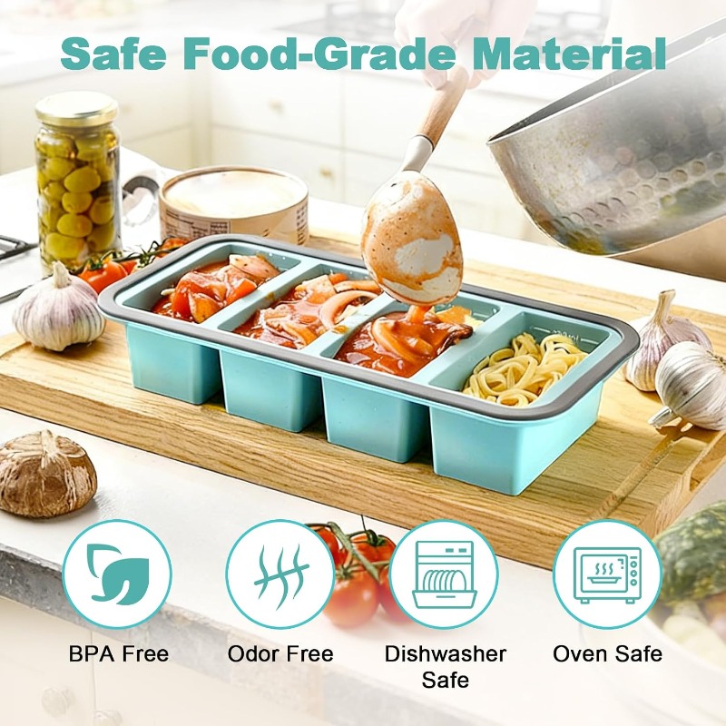 Silicone Freezer Molds with Li - Food Storage Silicone 评论和价格