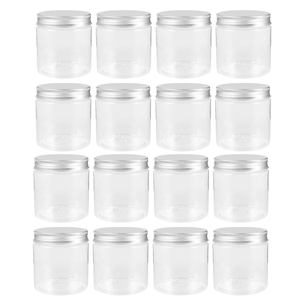 20Pcs Transparent Pet Jars wit - Food Storage Aluminum 评论和价格
