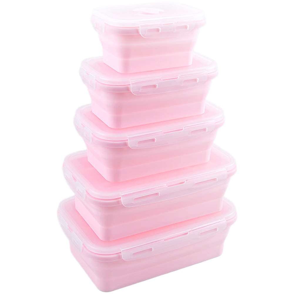 Foldable Silicone Lunch Box Se - Food Storage Silicone 评论和价格