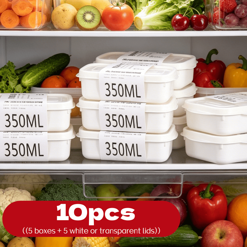 10Pcs Reusable Stackable Food  - Food Storage Boxes With Lids 评论和价格