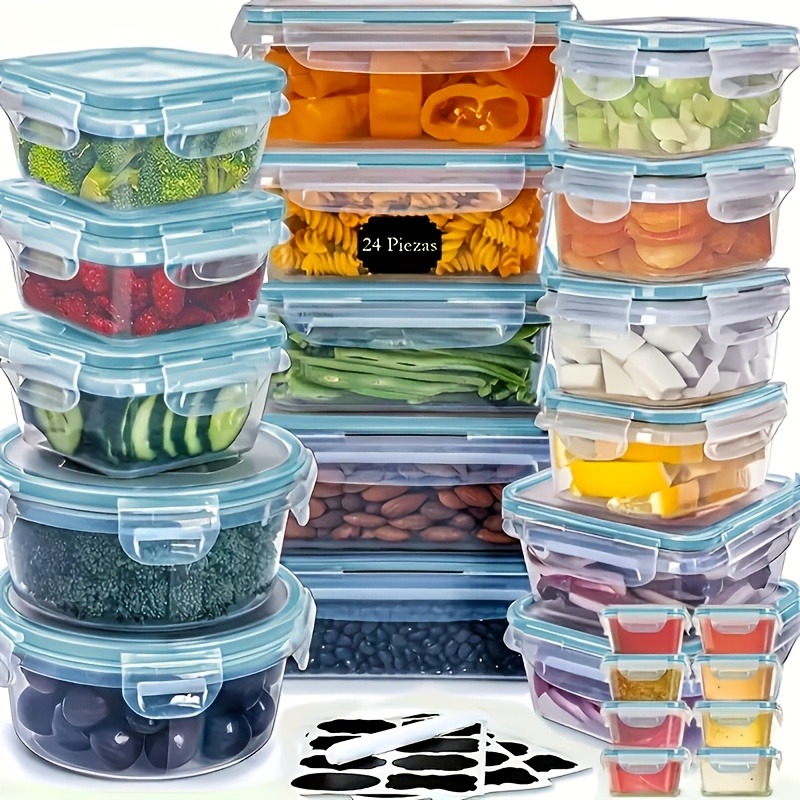 48PCS BPA-Free Food Storage Se - Food Storage Boxes With Lids 评论和价格