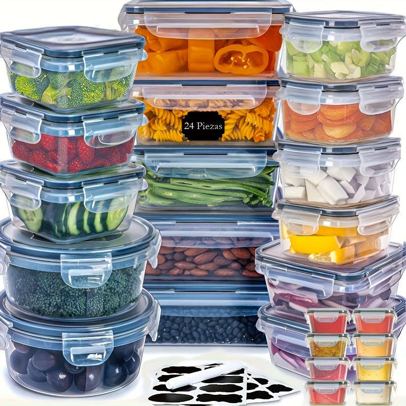 48PCS BPA-Free Food Storage Se - Food Storage Boxes With Lids 评论和价格