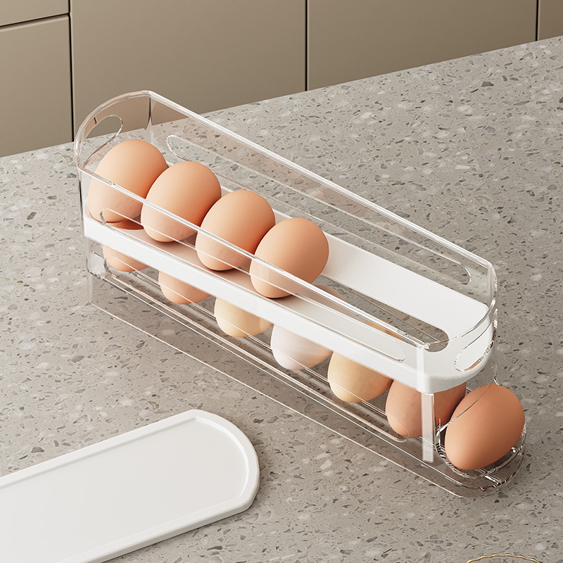 Bilayer Fridge Egg Storage Box - Bread Box Bamboo 评论和价格
