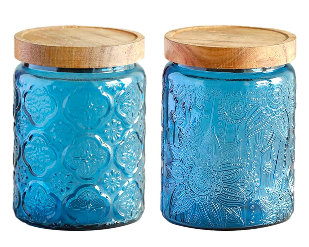 Vintage Glass Kitchen Storage  - Food Storage With Glass Lids 评论和价格