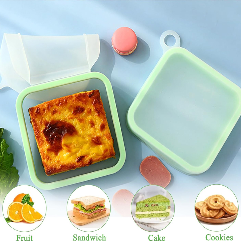Silicone Sandwich Toast Bento  - Food Storage Silicone 评论和价格