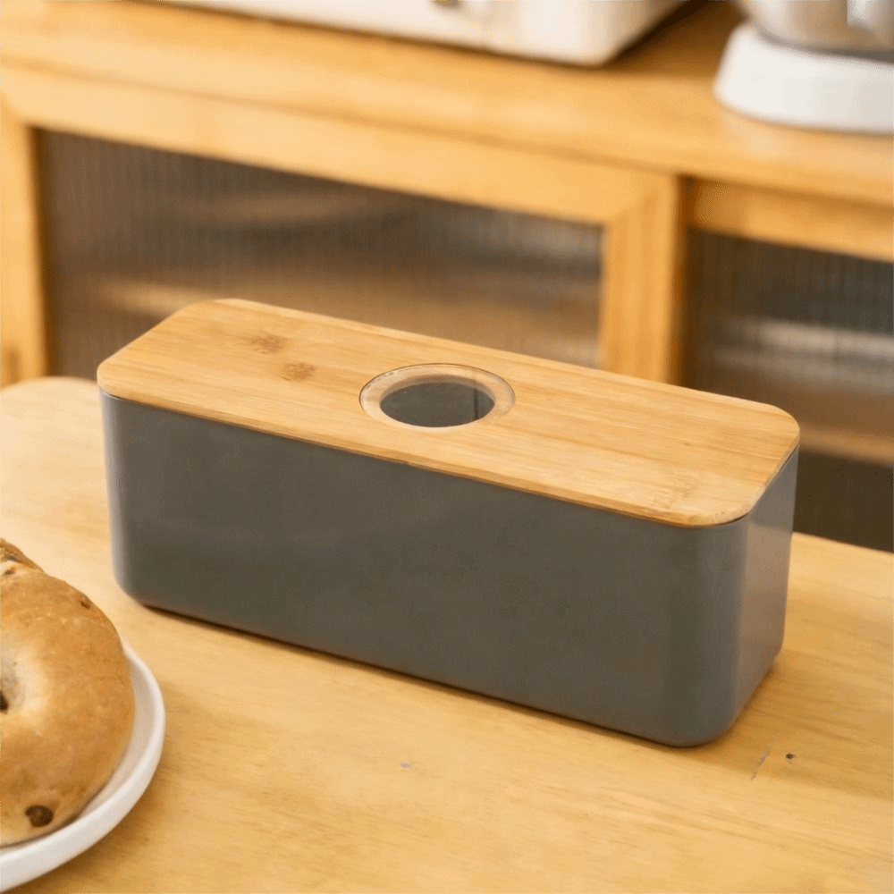 Cutting Board Lid Bread Box Wi - Bread Box Bamboo 评论和价格