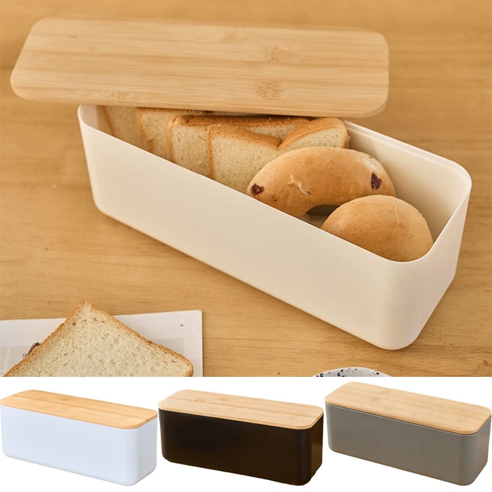Cutting Board Lid Bread Box Wi - Bread Box Bamboo 评论和价格